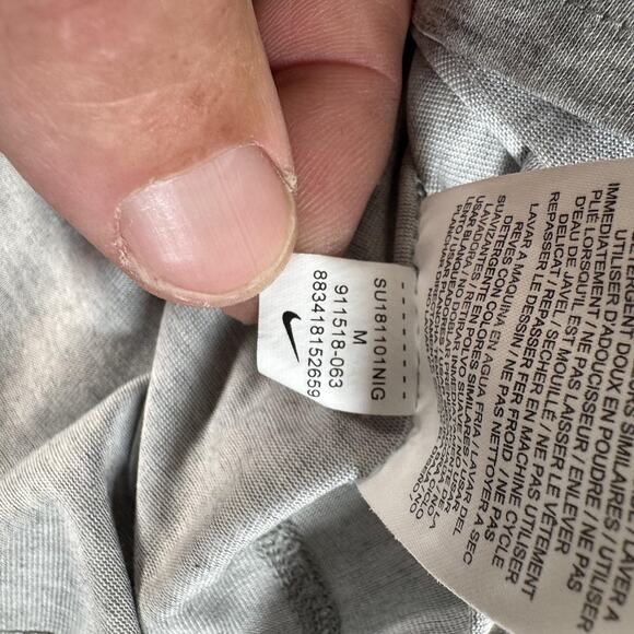 Nike Tank Top Mens Medium Gray Dri-FIT Running Training Sleeveless 911516-063 - Picture 7 of 9